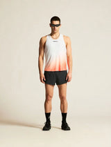 Race Day Singlet M | White/Multi